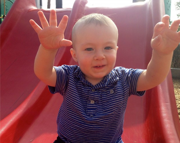 Jack on Playground Slide