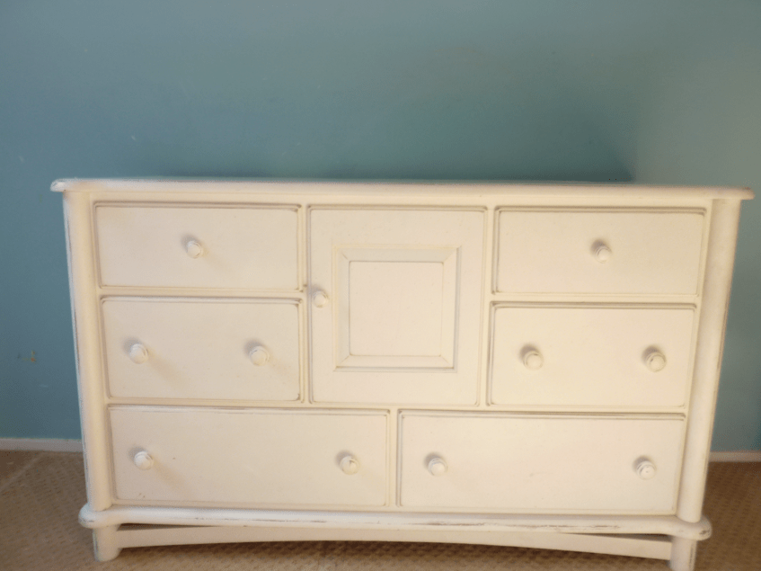 For Sale Ragazzi Dresser Changing Table Distressed White