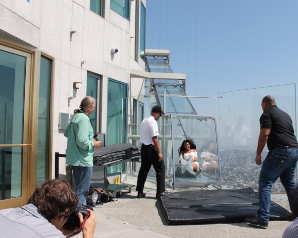 Glass Skyslide In Los Angeles